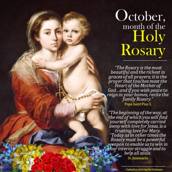 October month of the holy rosary