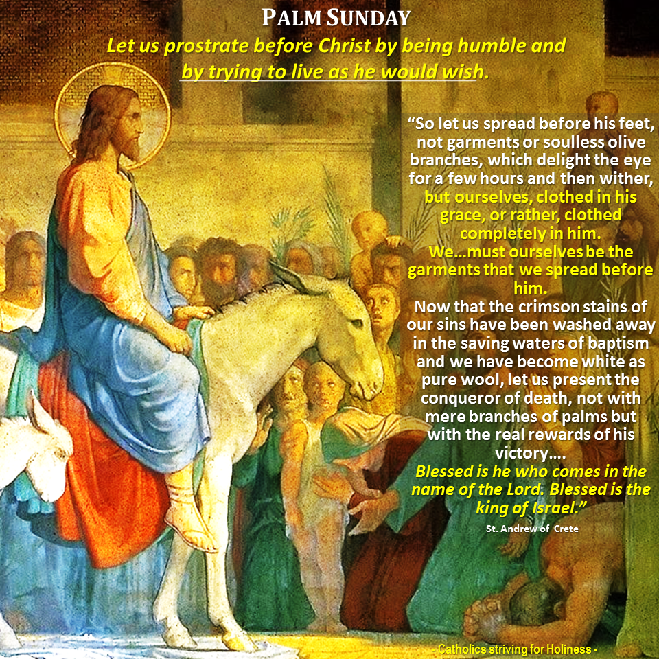 PALM SUNDAY HOMILY BY ST. ANDREW OF CRETE. 2
