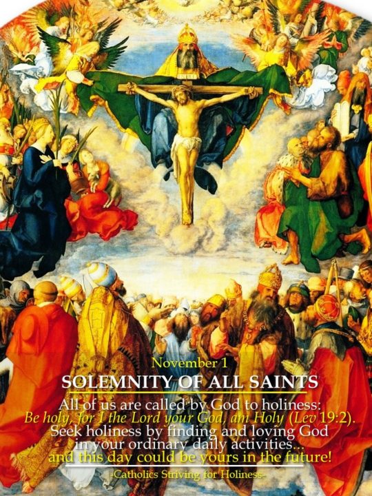 November 1. SOLEMNITY OF ALL SAINTS REFLECTION HOMILY. 2