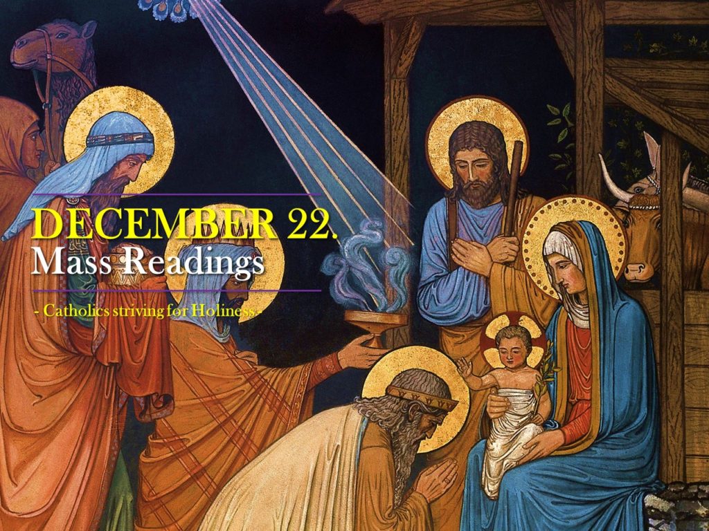 december 22 mass prayers and readings