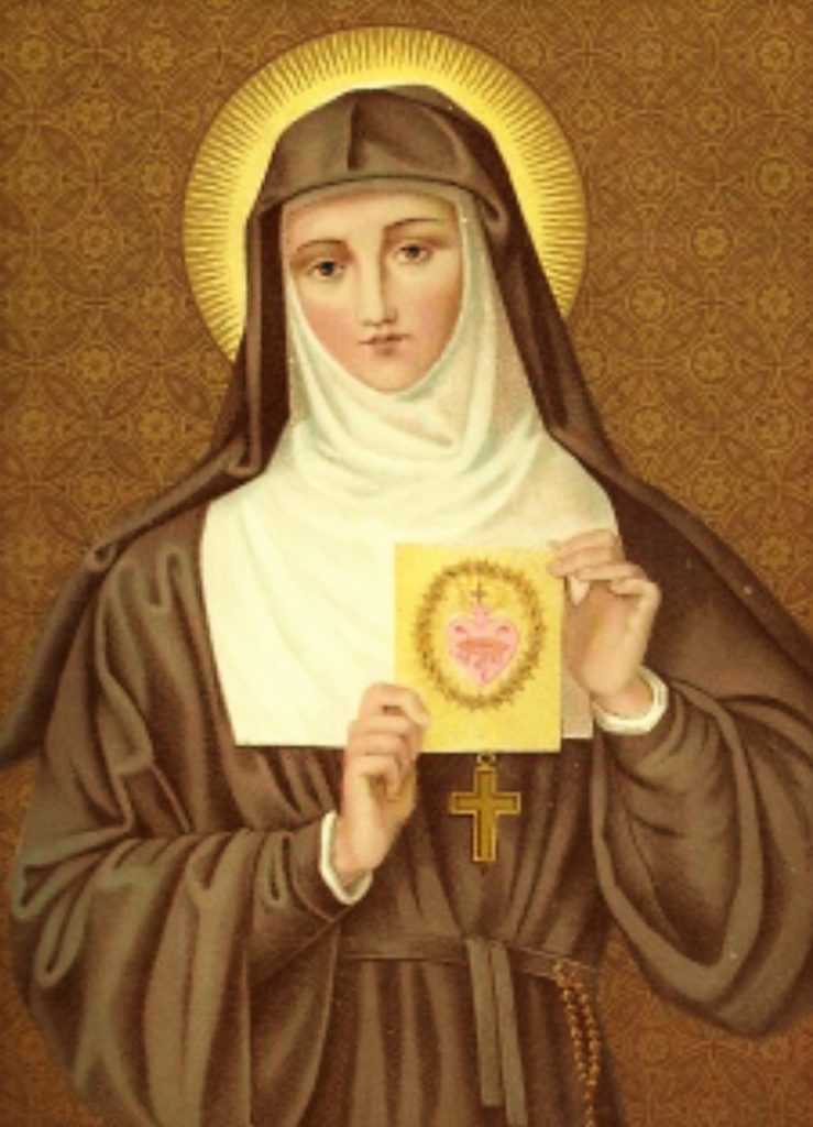 Oct. 16: ST. MARGARET MARY ALACOQUE, Virgin. Promoted the Devotion to the Sacred Heart of Jesus 2