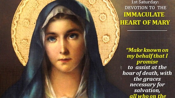 1st Saturday of the Month DEVOTION TO THE IMMACULATE HEART OF MARY. The Promise of Our Lady to Sor Lucia. 4