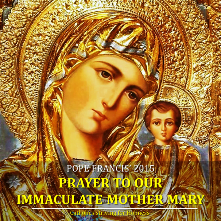 POPE FRANCIS’ PRAYER TO THE IMMACULATE CONCEPTION OF MARY 15