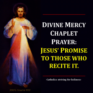 Divine mercy chaplet. Jesus' promise 4