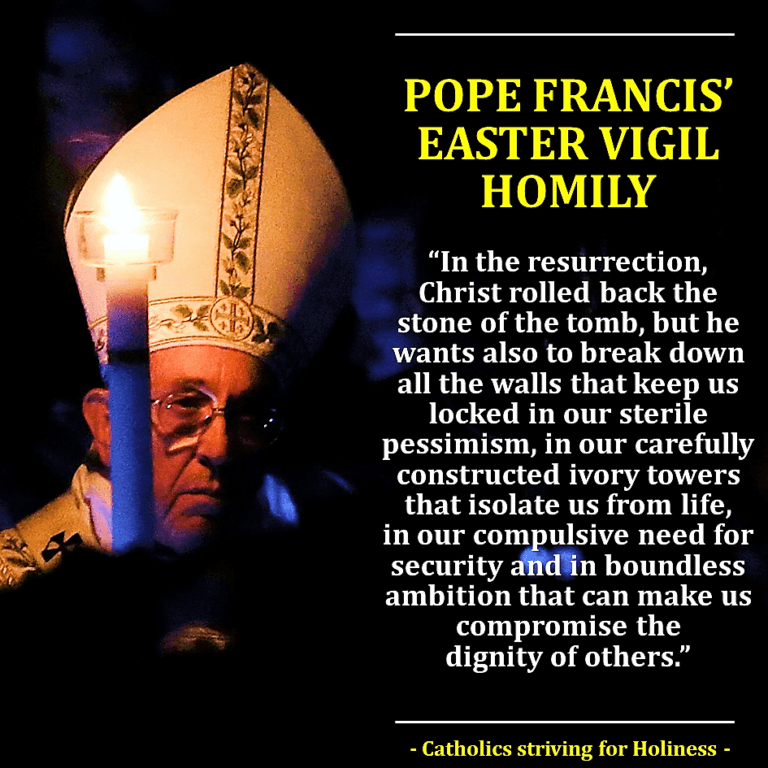 POPE FRANCIS_ EASTER VIGIL 2017 HOMILY