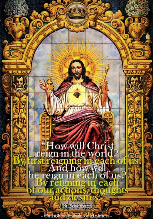 POPE BENEDICT XVI ON CHRIST THE KING C 4 Christ the King