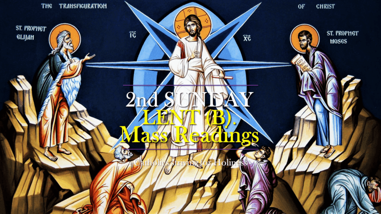 2nd Sunday Lent B. Transfiguration.