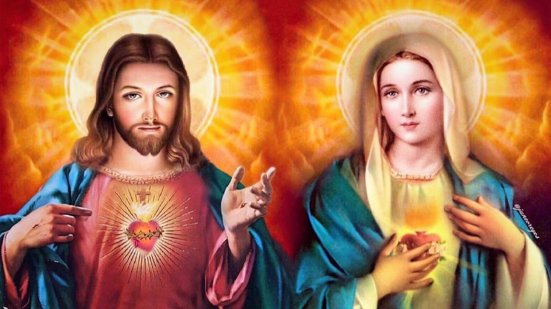 PRAYER TO THE SACRED HEART OF JESUS AND THE IMMACULATE HEART OF MARY.