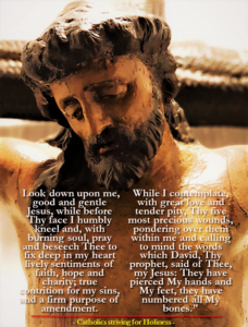 Prayer before a crucifix 4