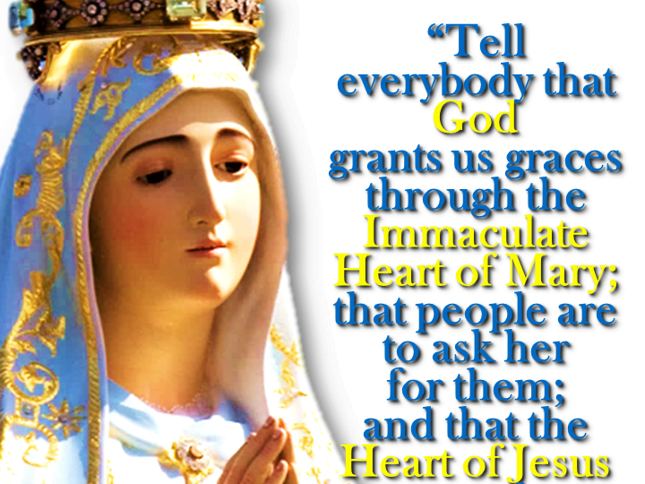 THE DEVOTION TO THE IMMACULATE HEART OF MARY ACCORDING TO ST. JACINTA. 1