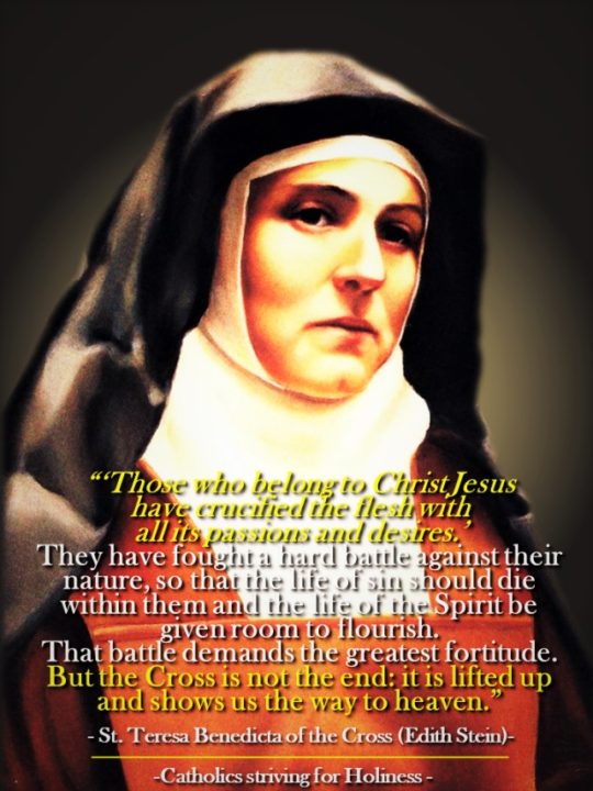 ST. TERESA BENEDICTA OF THE CROSS (EDITH STEIN): WORDS FROM HER WRITING, THE "WISDOM OF THE CROSS". 2