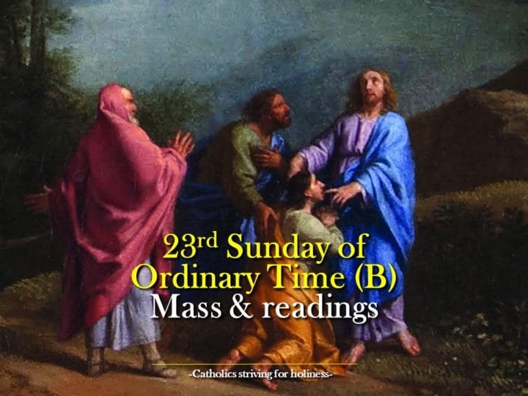 23rd Sunday Ordinary Time B Archives - Catholics Striving For Holiness