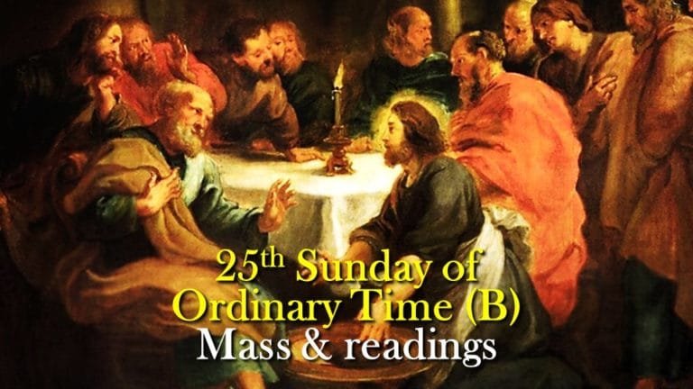 25TH SUNDAY IN ORDINARY TIME YEAR B MASS PRAYERS AND READINGS ...