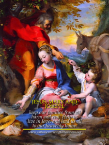 Prayer to the Holy Family. Barroci F., Flight to Egypt (musei vaticani) 4