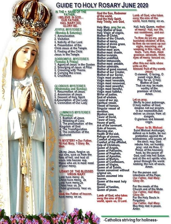 NEW GUIDE TO HOLY ROSARY WITH "SUB TUUM PRAESIDIUM" AND ST. MICHAEL PRAYERS. 8