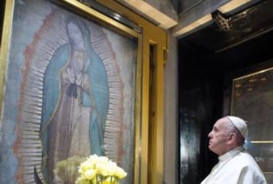 Pope Francis with Our Lady of Guadalupe 4