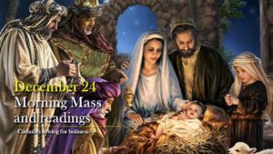December 24 morning mass