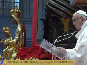 Pope Francis' Homily Mary Mother of God 2019 4