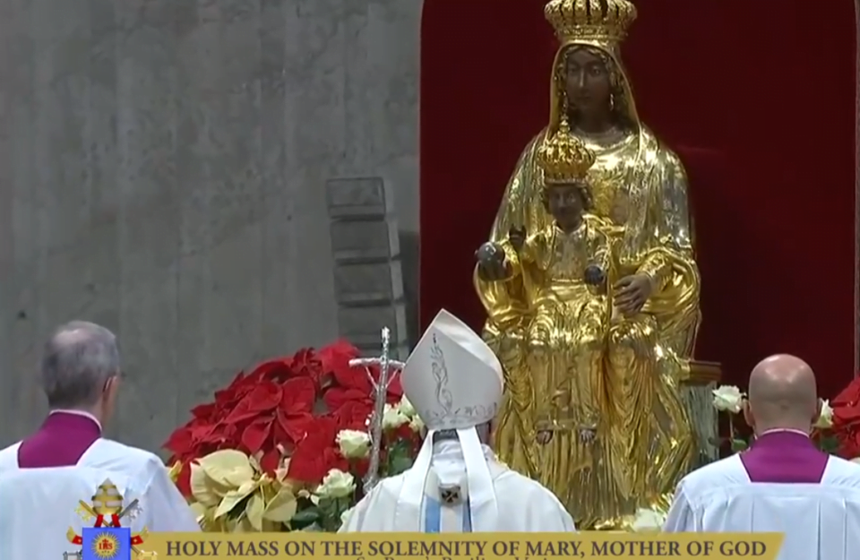 POPE FRANCIS 2019 SOLEMNITY OF MARY, MOTHER OF GOD HOLY MASS. 1