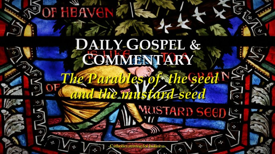 Daily Gospel: PARABLES OF THE SEED AND THE MUSTARD SEED (Mk 4:26–34). Friday, 3rd week of Ordinary Time. 1