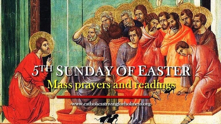 5TH SUNDAY OF EASTER YEAR C MASS PRAYERS AND READINGS. 3 5th sunday of easter year c