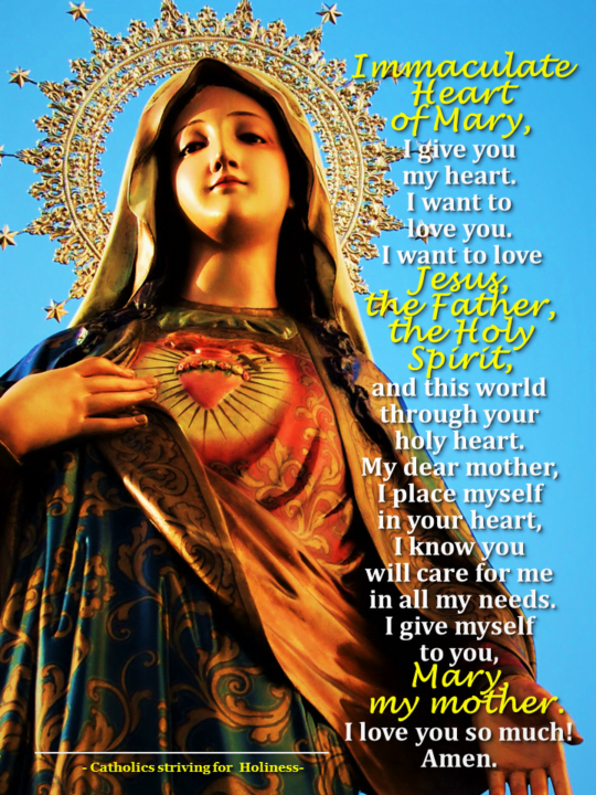 PRAYER OF CONSECRATION TO THE IMMACULATE HEART OF MARY 6