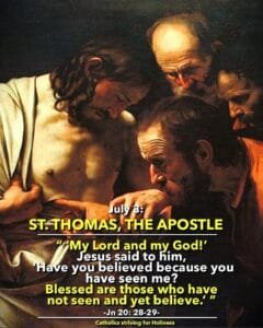 July 3. St. Thomas, the Apostle 2025