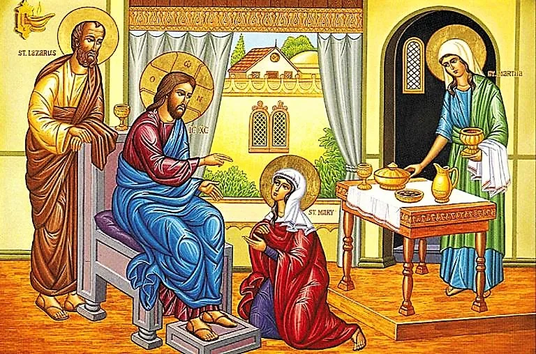 DAILY GOSPEL COMMENTARY: Martha and Mary welcome our Lord (Lk 10:38-42). 2 martha and mary