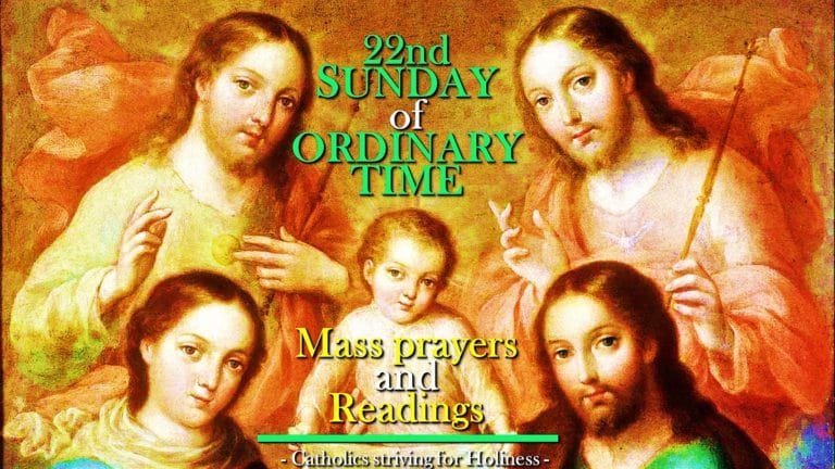 22nd SUNDAY IN ORDINARY TIME C MASS PRAYERS AND READINGS. 2 22nd Sunday in Ordinary Time C