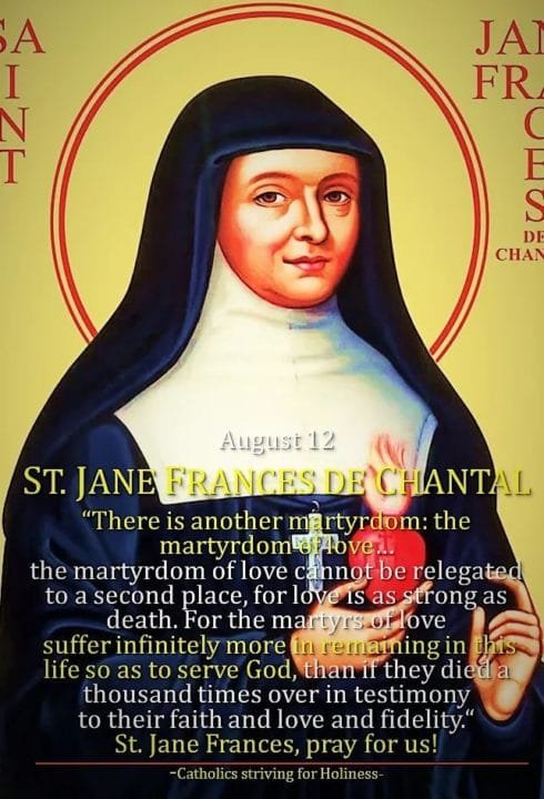 ST. JANE FRANCES DE CHANTAL