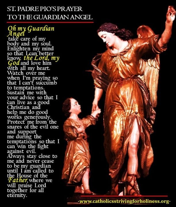 padre pio prayer guardian angel