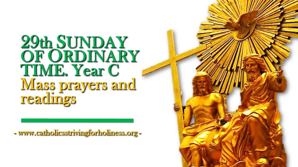 29th Sunday in Ordinary Time Year C