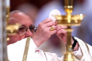 Pope Francis consecration elevation Eucharist 2