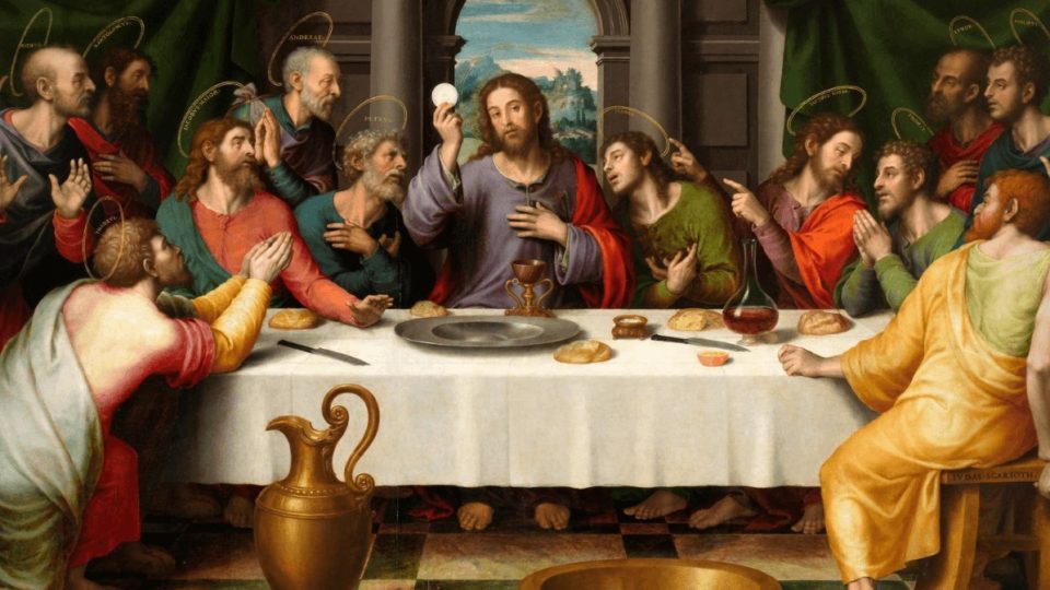 Jesus with the 12 apostles Last Supper