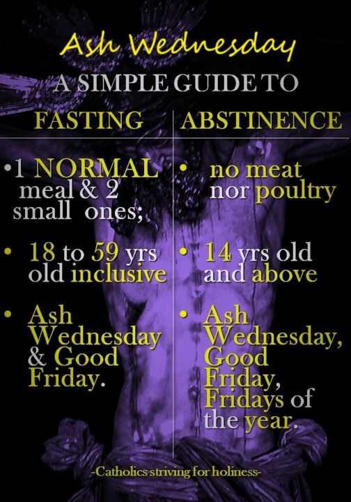 fasting and abstinence