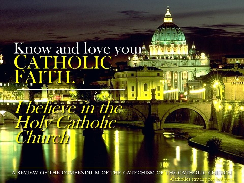 I believe in the holy Catholic Church