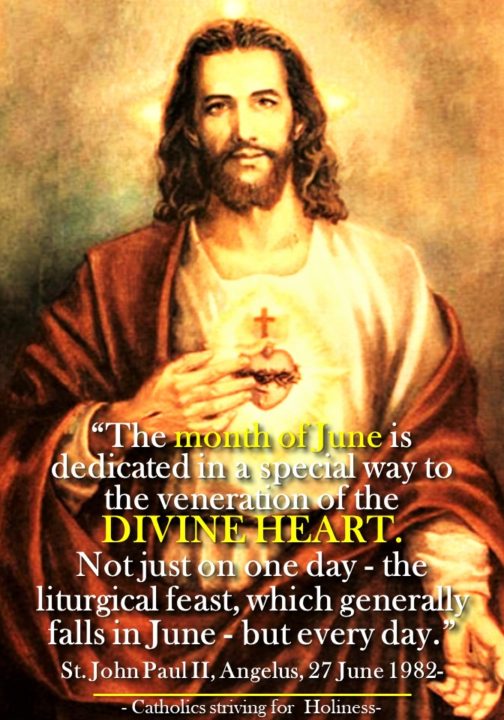 JUNE, MONTH OF THE SACRED HEART OF JESUS. 2