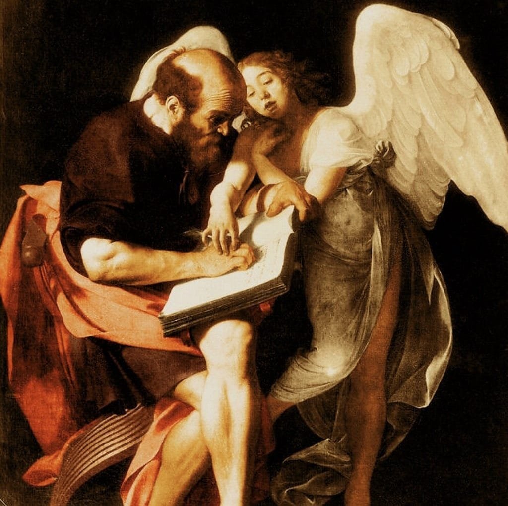 Caravaggio-st-matthew-and-his-angel - Catholics Striving For Holiness