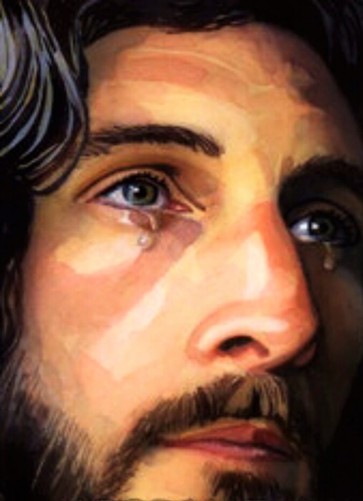 Jesus weeps over Jerusalem