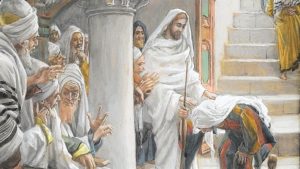 Jesus cures a woman on a sabbath 4
