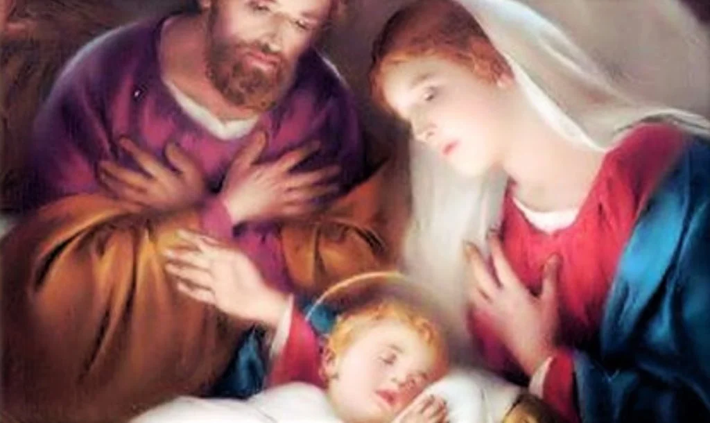 Catholic Christmas Card - Joyful Holy Family (set of 10) - Vianney