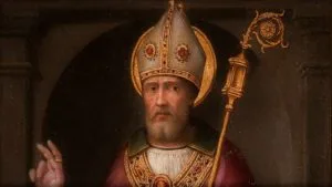 a painting of a man with a beard