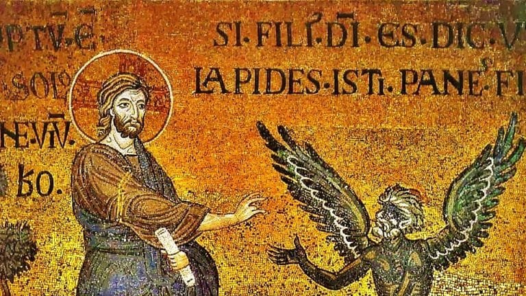 POPE BENEDICT XVI: 1ST SUNDAY OF LENT YEAR B REFLECTION. 2 christs-temptation-in-the-wilderness-montreal1