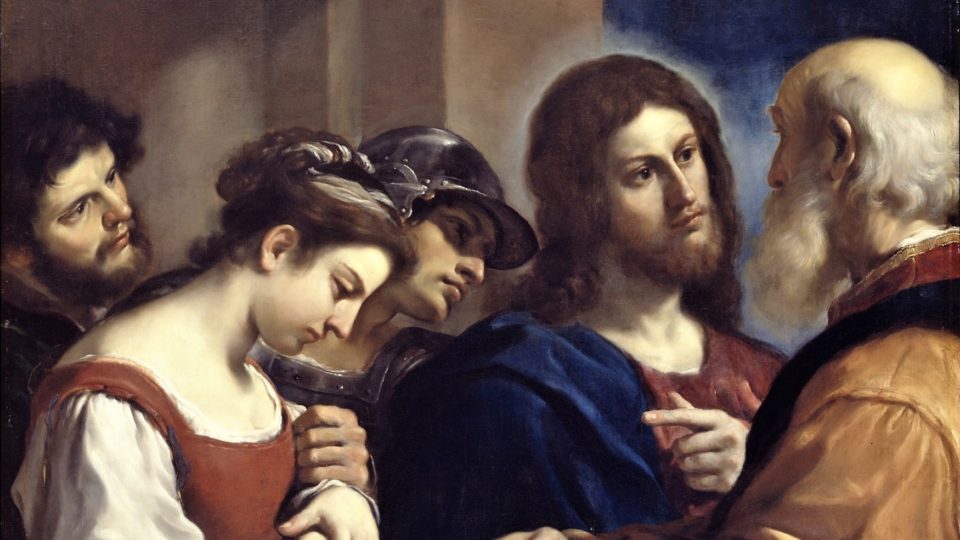 Jesus and the adulterous woman 5th sunday of lent c