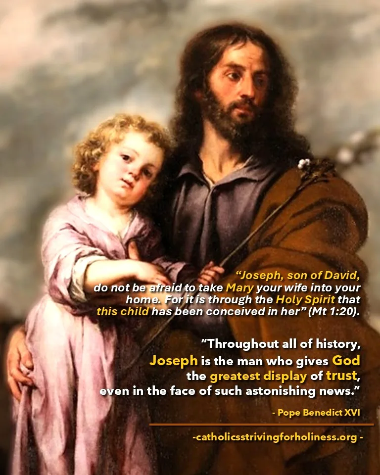 March 19: POPE BENEDICT XVI ON ST. JOSEPH (Solemnity). 5 st. joseph