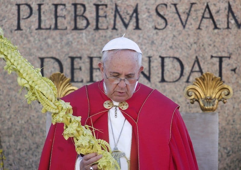 POPE FRANCIS' REFLECTION HOMILY ON PALM SUNDAY B 1