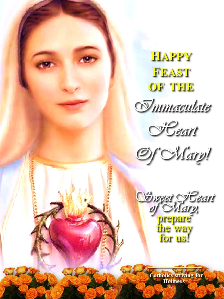 FEAST OF THE IMMACULATE HEART OF MARY Devotion And Promise Catholics