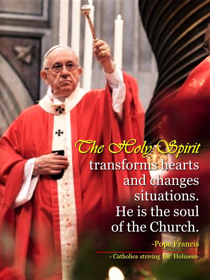 POPE FRANCIS ON THE PENTECOST. 5