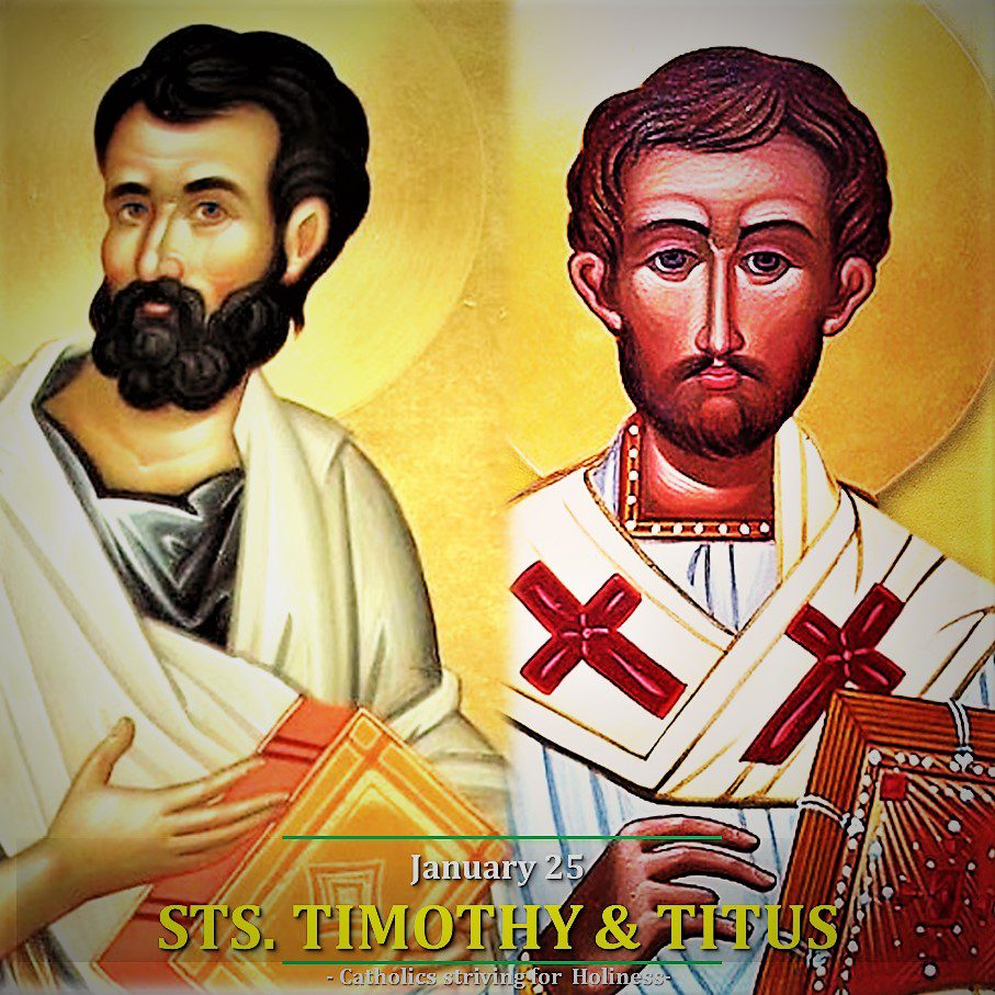 Jan. 26: Sts. Timothy and Titus, Bishops AV+ Divine Office Reading. 2