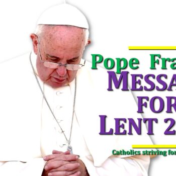 pope francis message for lent 2024